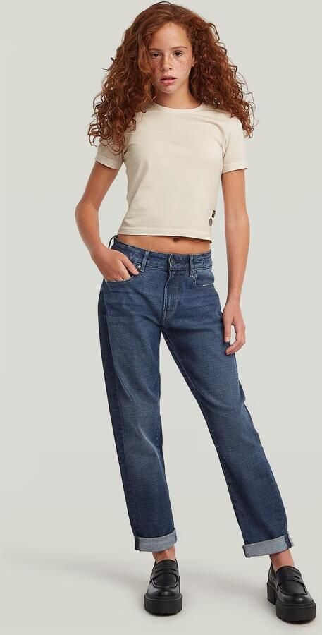 G-Star RAW T-shirt Cropped Mini Slim voor meisjes Wit meisjes - Foto 7