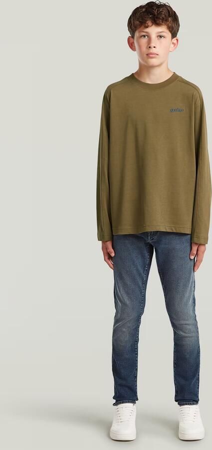 G-Star RAW T-shirt Interst Boxy voor jongens Groen jongens - Foto 4
