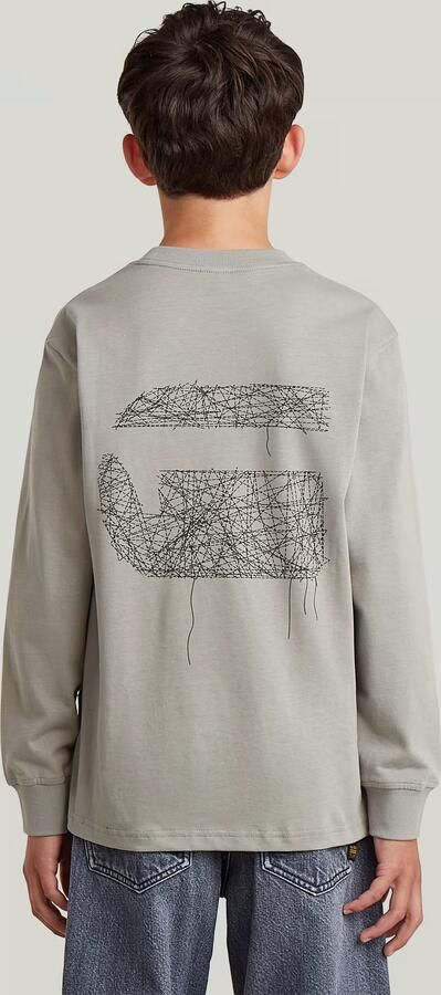 G-Star RAW T-shirt Nifous voor jongens Grijs jongens - Foto 8