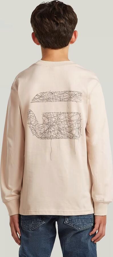 G-Star RAW T-shirt Nifous voor jongens Wit jongens - Foto 4