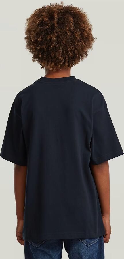 G-Star RAW T-shirt Oversized voor jongens Donkerblauw jongens