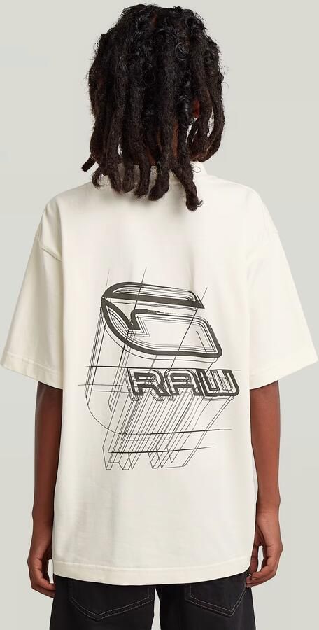 G-Star RAW T-shirt Oversized voor jongens Wit jongens - Foto 6