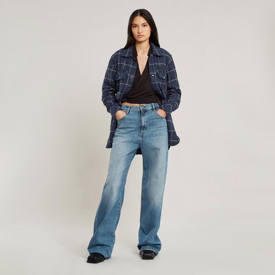 G-Star RAW Tacoma Wikkelblouse Zwart Dames