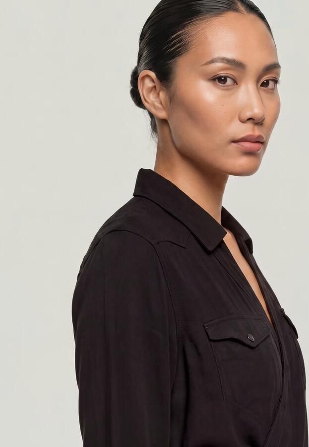 G-Star RAW Tacoma Wikkelblouse Zwart Dames - Foto 6