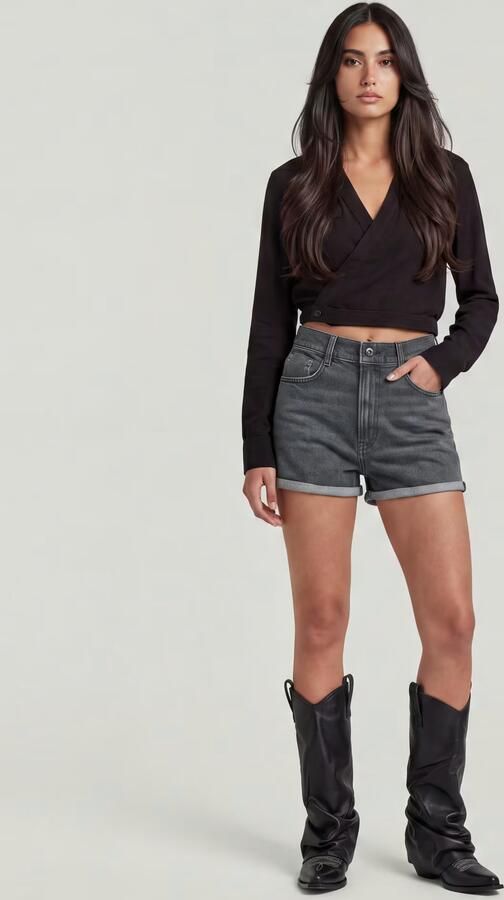 G-Star RAW Tedie Ultra High Short Grijs Dames - Foto 6