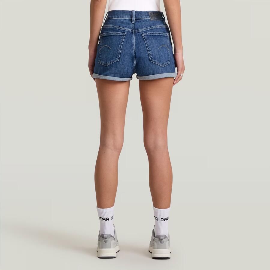 G-Star RAW Tedie Ultra High Short Midden blauw Dames