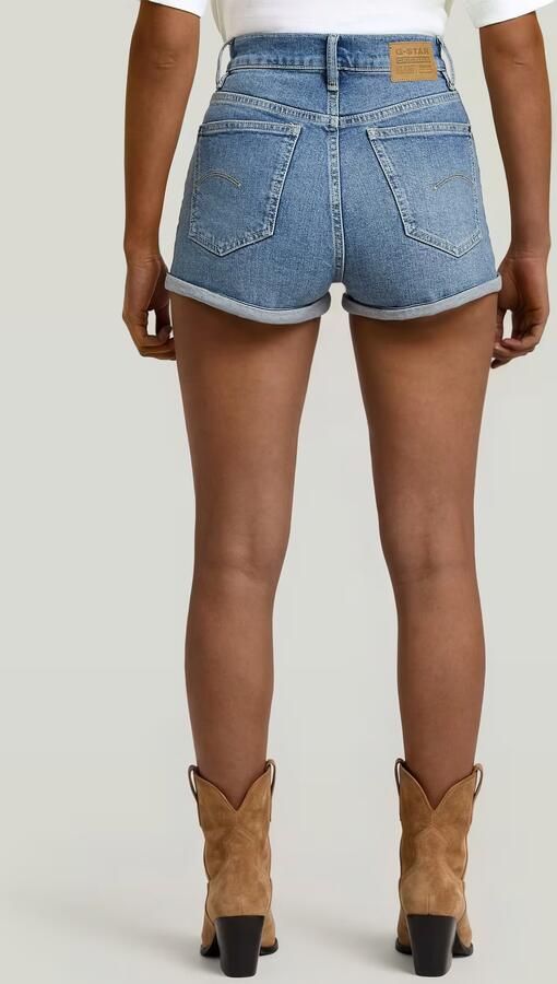 G-Star RAW Tedie Ultra High Short Midden blauw Dames - Foto 3