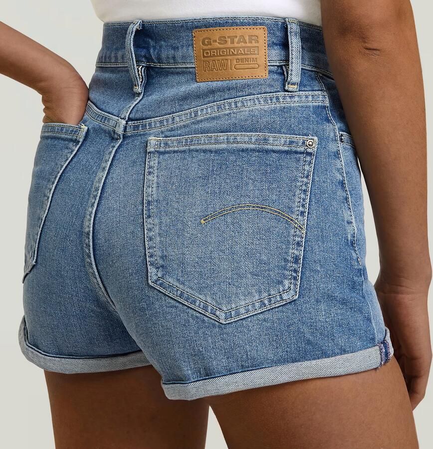 G-Star RAW Tedie Ultra High Short Midden blauw Dames - Foto 2
