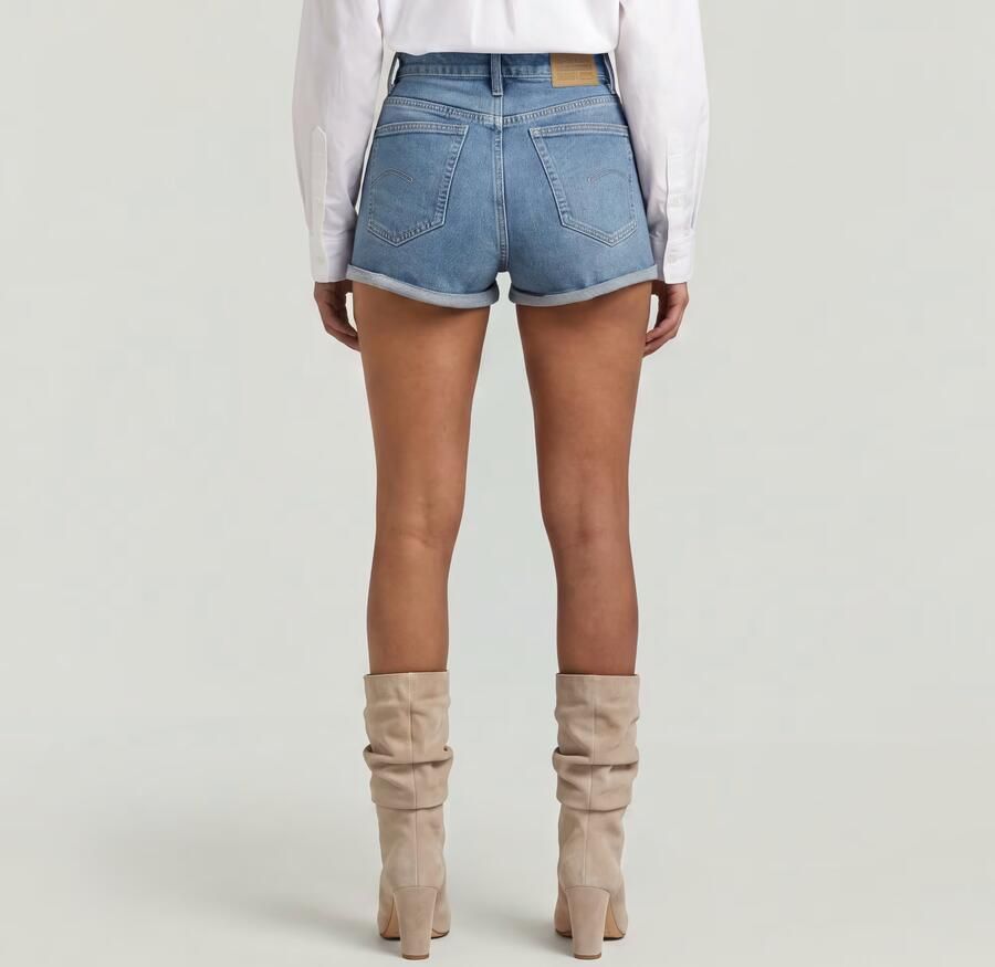 G-Star RAW Tedie Ultra High Short Midden blauw Dames - Foto 2