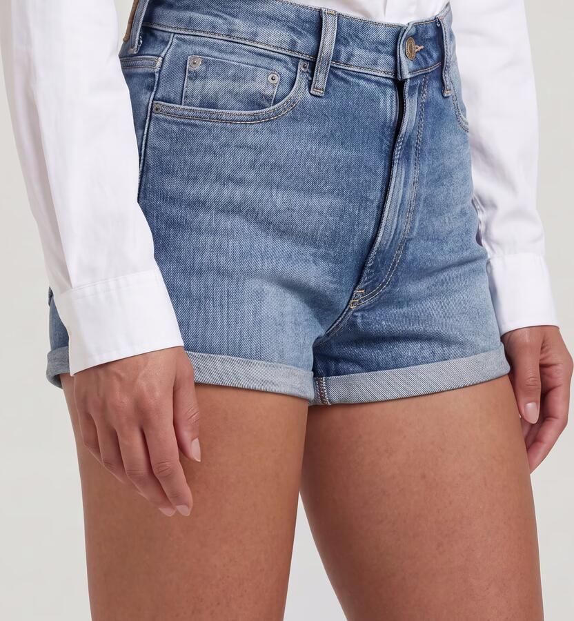 G-Star RAW Tedie Ultra High Short Midden blauw Dames - Foto 4