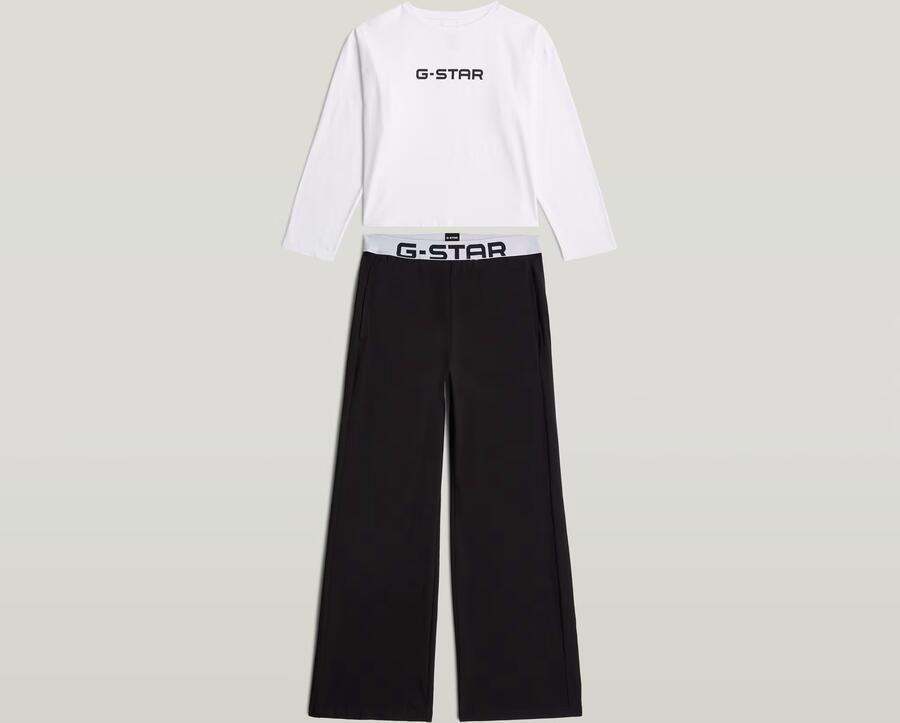 G-Star RAW Pyjama TURQUOISE LONG SLEEVE TEE & LOUNGE JOGGERS SET (set 2-delig) - Foto 2