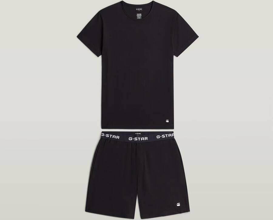 G-Star RAW Pyjama SLATE T-SHIRT & SHORTS Regular Fit in katoen-kwaliteit (set 2-delig)