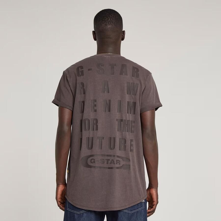 G-Star RAW Text Back Graphic Overdyed Lash T-Shirt Bruin Heren - Foto 6