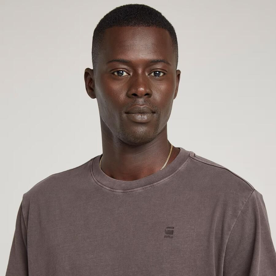 G-Star RAW Text Back Graphic Overdyed Lash T-Shirt Bruin Heren - Foto 3