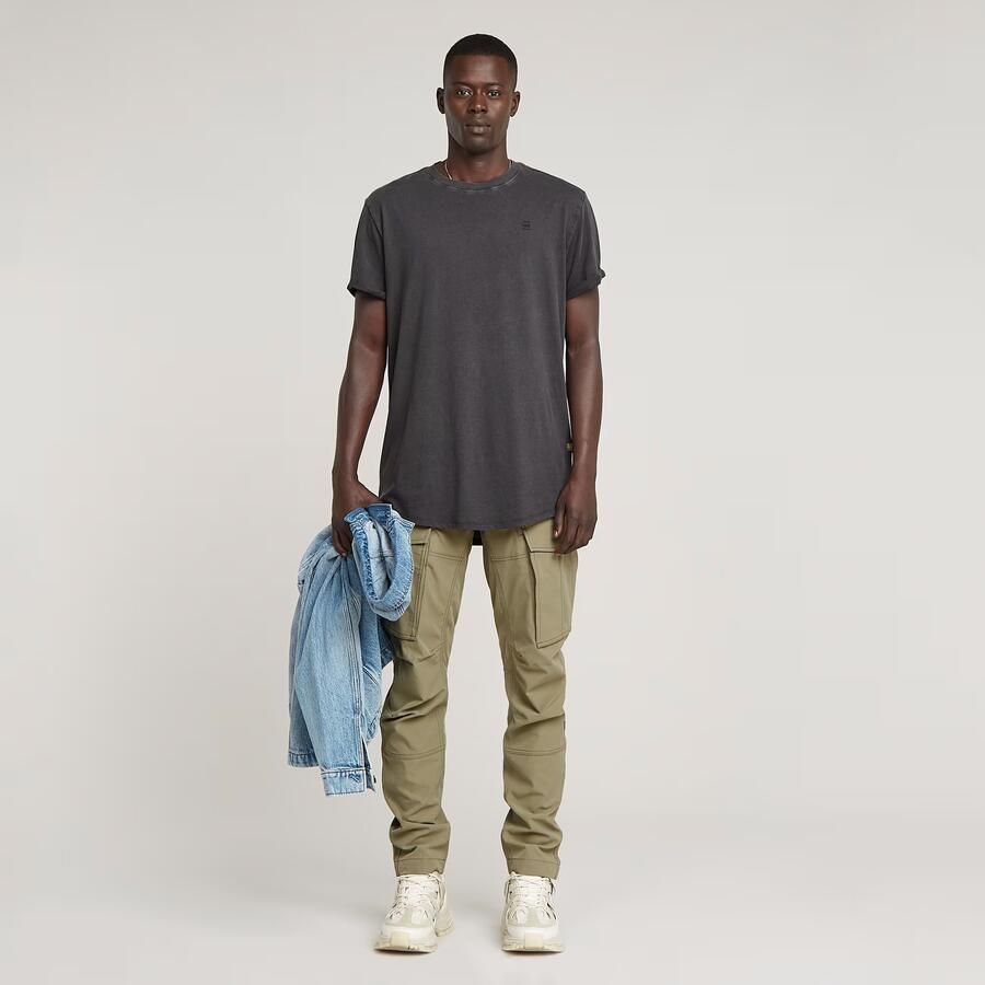 G-Star RAW Text Back Graphic Overdyed Lash T-Shirt Zwart Heren - Foto 2