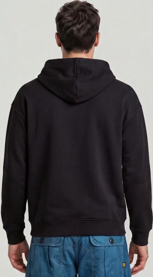 G-Star RAW Text Splatters Relaxed Hoodie Sweater Zwart Heren - Foto 6