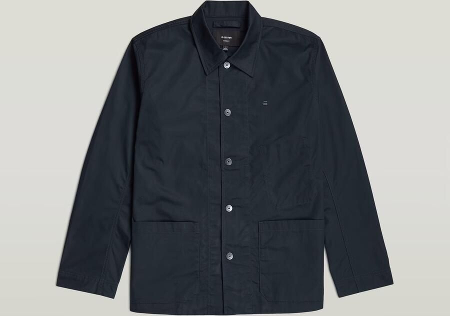 G-Star RAW The Casper Correct Slim Overshirt Donkerblauw Heren - Foto 4