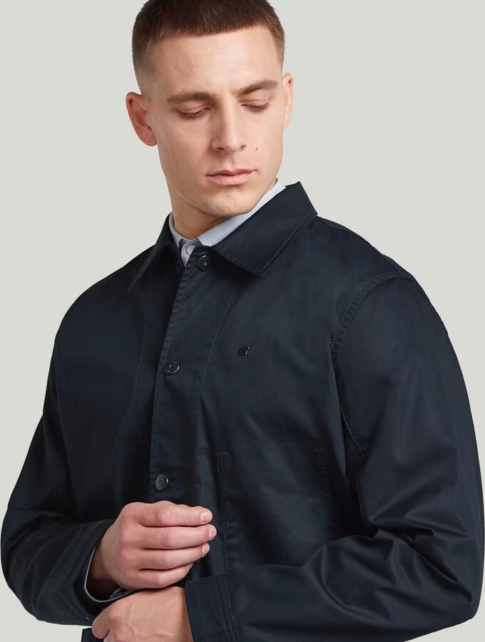 G-Star RAW The Casper Correct Slim Overshirt Donkerblauw Heren - Foto 3