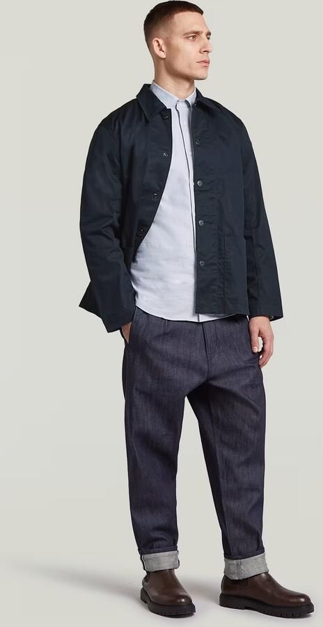 G-Star RAW The Casper Correct Slim Overshirt Donkerblauw Heren - Foto 5