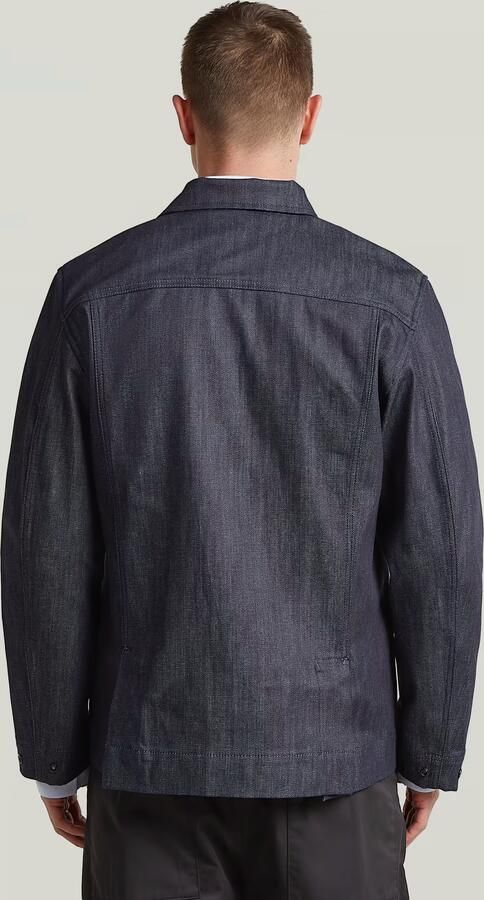 G-Star RAW The Casper Correct Slim Overshirt Donkerblauw Heren - Foto 5