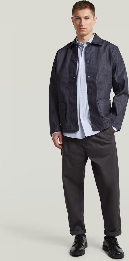 G-Star RAW The Casper Correct Slim Overshirt Donkerblauw Heren - Foto 6