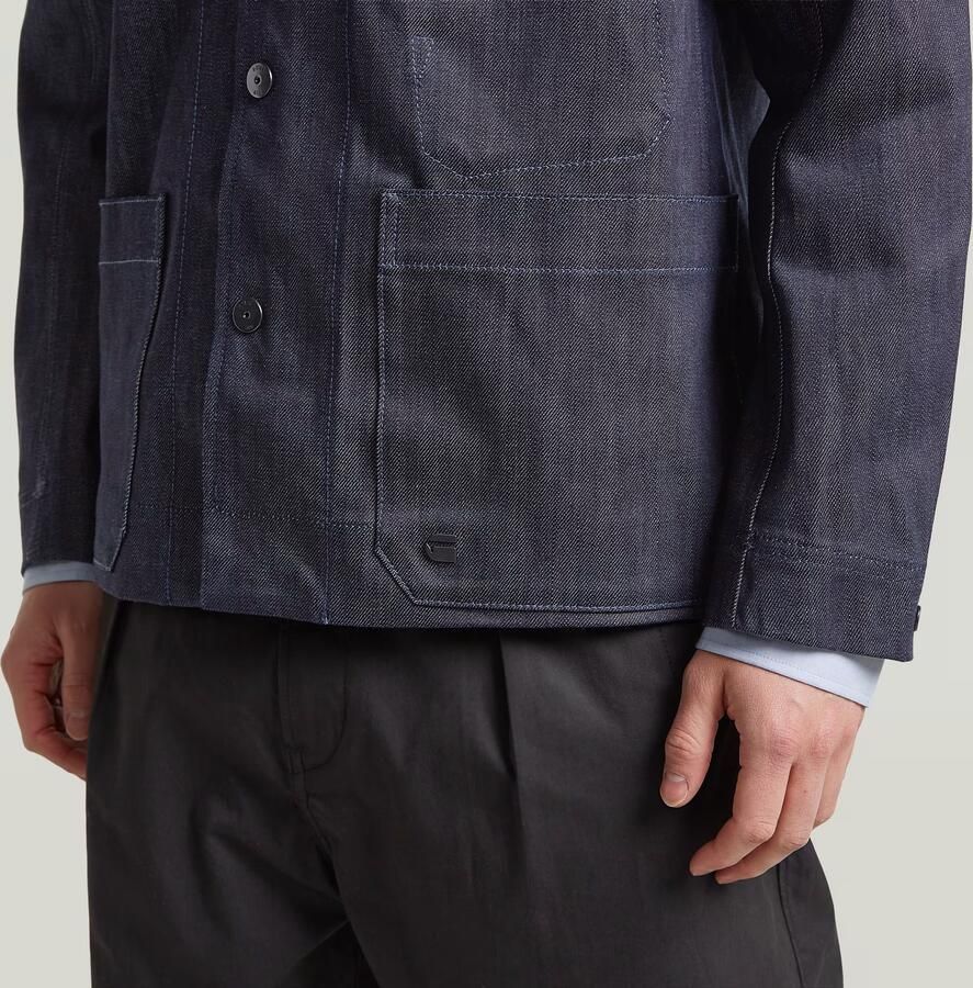 G-Star RAW The Casper Correct Slim Overshirt Donkerblauw Heren - Foto 3