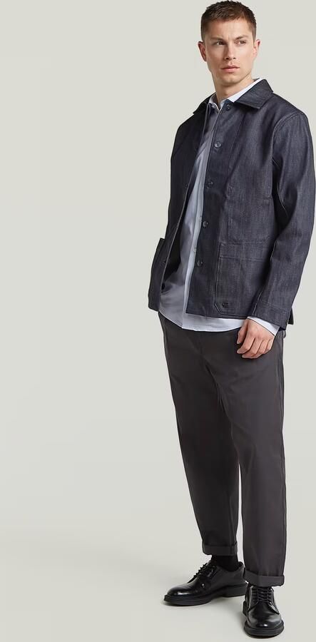 G-Star RAW The Casper Correct Slim Overshirt Donkerblauw Heren - Foto 7