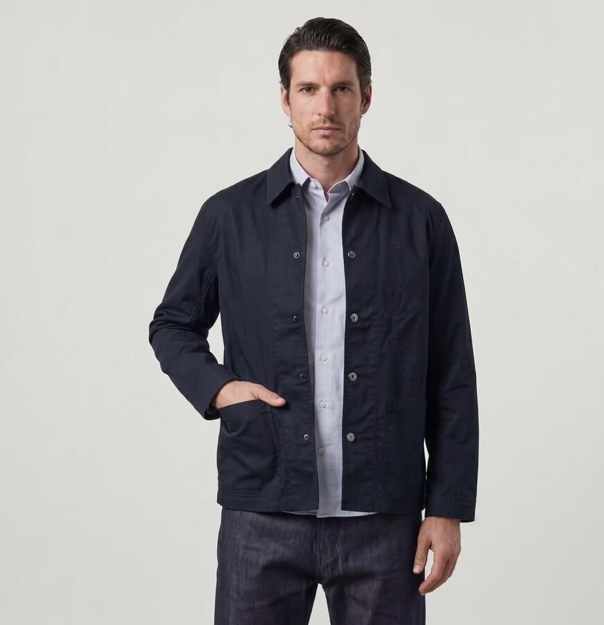 G-Star RAW The Casper Correct Slim Overshirt Donkerblauw Heren - Foto 5