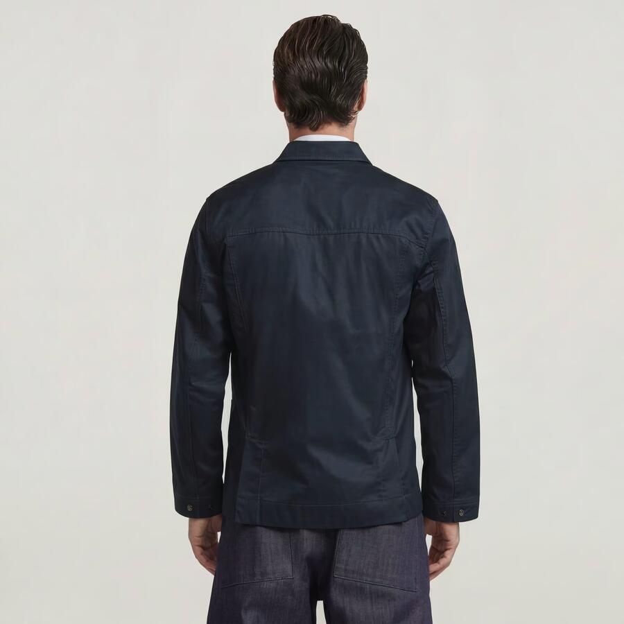 G-Star RAW The Casper Correct Slim Overshirt Donkerblauw Heren - Foto 3