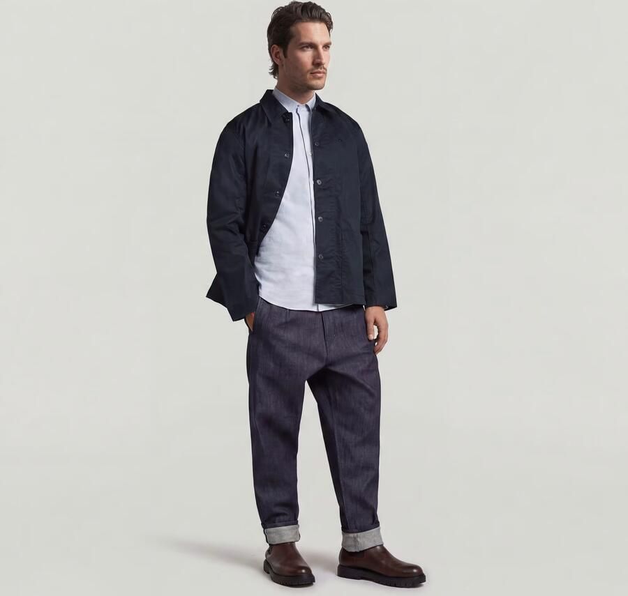 G-Star RAW The Casper Correct Slim Overshirt Donkerblauw Heren - Foto 6