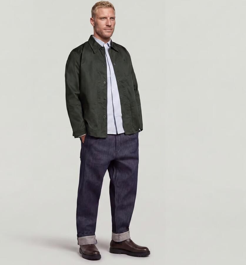 G-Star RAW The Casper Correct Slim Overshirt Grijs Heren - Foto 6