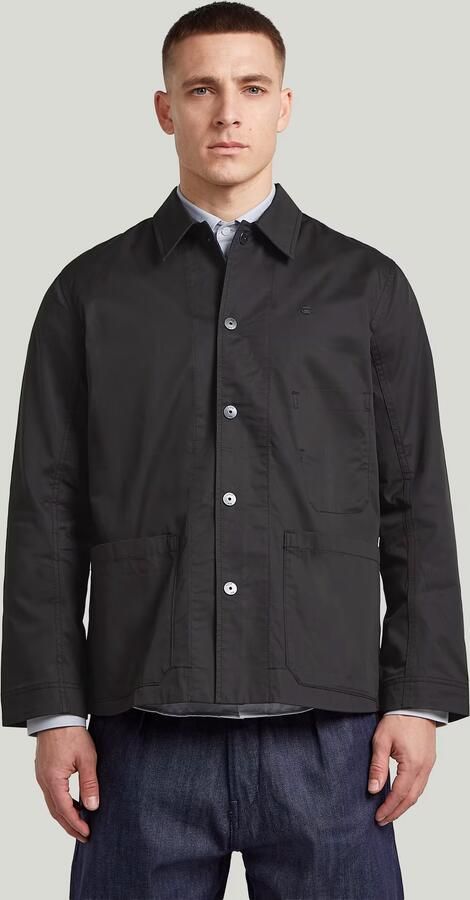G-Star RAW The Casper Correct Slim Overshirt Zwart Heren