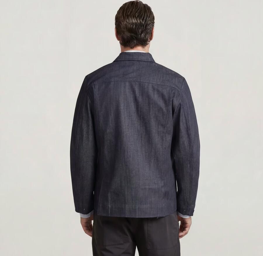 G-Star RAW The Casper Correct Slim Selvedge Overshirt Donkerblauw Heren - Foto 4