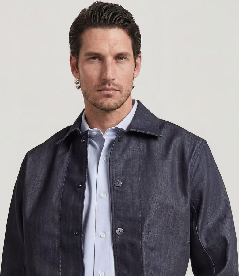 G-Star RAW The Casper Correct Slim Selvedge Overshirt Donkerblauw Heren - Foto 5