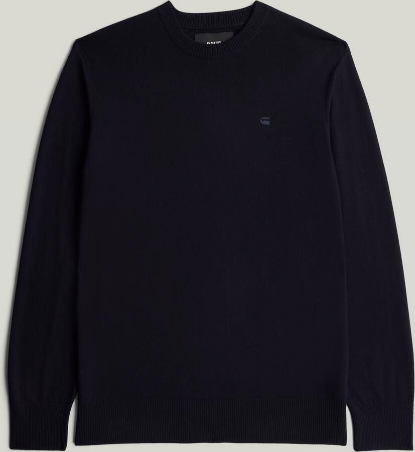 G-Star RAW The Floris Correct Crew Neck Pullover Donkerblauw Heren