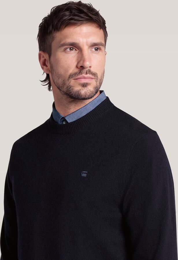 G-Star RAW The Floris Correct Crew Neck Pullover Donkerblauw Heren - Foto 3