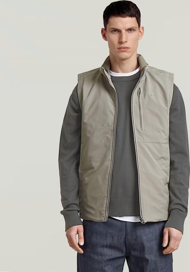 G-Star RAW The Fredrik Correct Padded Vest Beige Heren - Foto 5