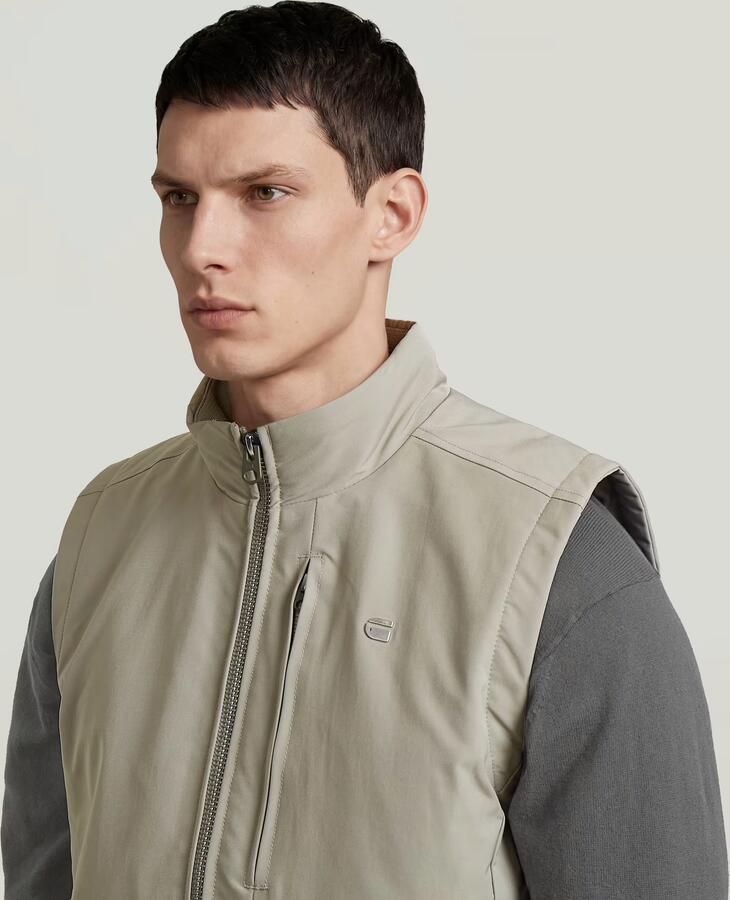 G-Star RAW The Fredrik Correct Padded Vest Beige Heren - Foto 3