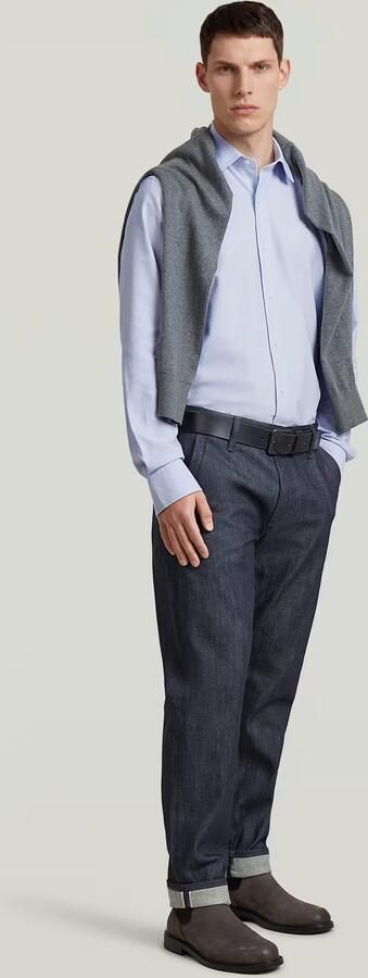 G-Star RAW The Hendrik Correct Slim Overhemd Lichtblauw Heren - Foto 7