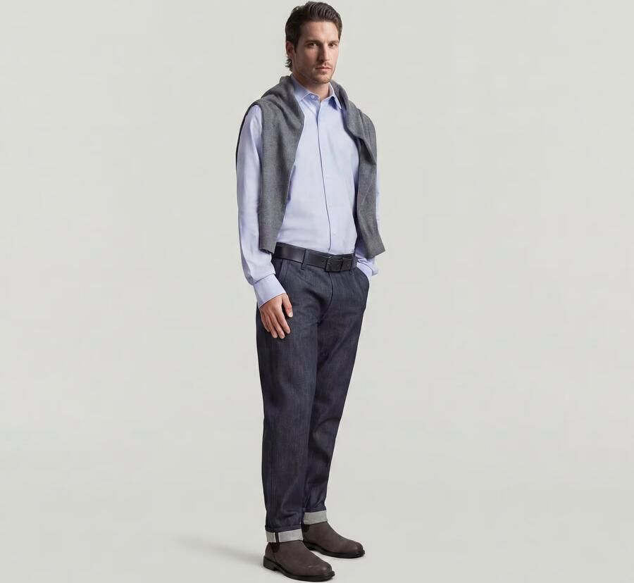 G-Star RAW The Hendrik Correct Slim Overhemd Lichtblauw Heren - Foto 5