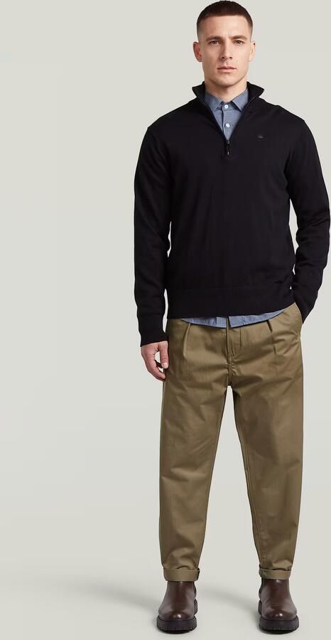 G-Star RAW The Ignaz- Correct Pleated Chino Relaxed Bruin Heren - Foto 5