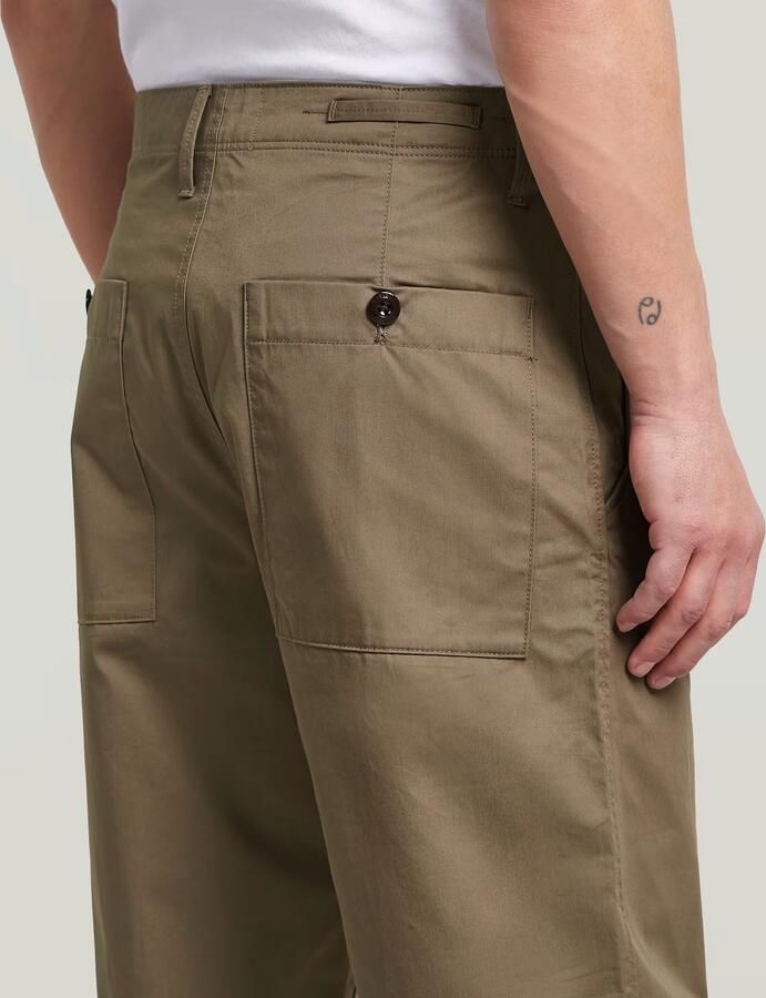 G-Star RAW The Ignaz- Correct Pleated Chino Relaxed Bruin Heren - Foto 4
