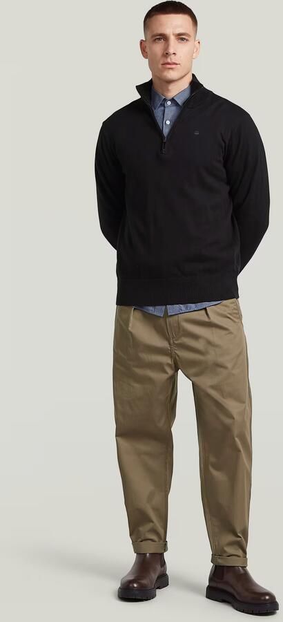 G-Star RAW The Ignaz- Correct Pleated Chino Relaxed Bruin Heren - Foto 6