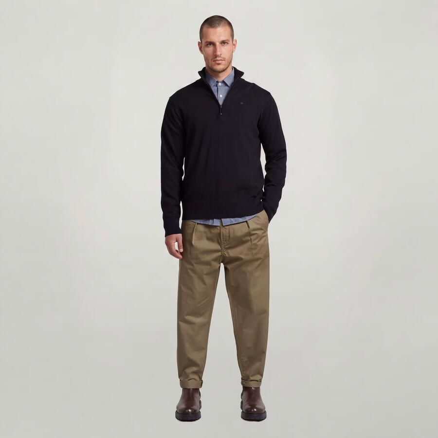 G-Star RAW The Ignaz- Correct Pleated Chino Relaxed Bruin Heren - Foto 3