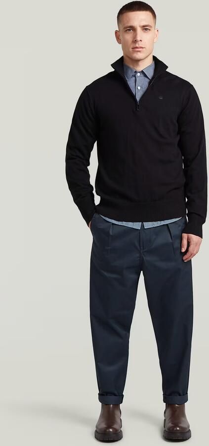 G-Star RAW The Ignaz- Correct Pleated Chino Relaxed Donkerblauw Heren - Foto 6