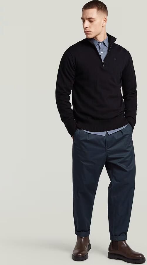 G-Star RAW The Ignaz- Correct Pleated Chino Relaxed Donkerblauw Heren - Foto 5