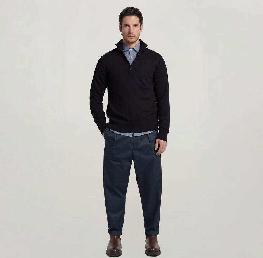 G-Star RAW The Ignaz- Correct Pleated Chino Relaxed Donkerblauw Heren - Foto 3