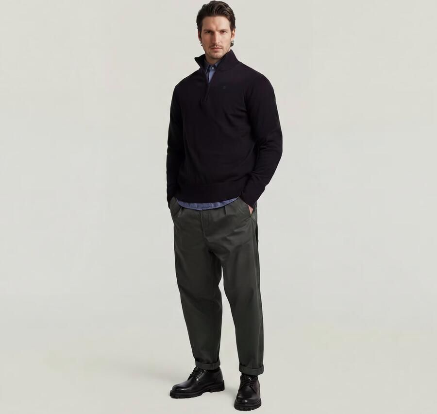 G-Star RAW The Ignaz- Correct Pleated Chino Relaxed Grijs Heren - Foto 4