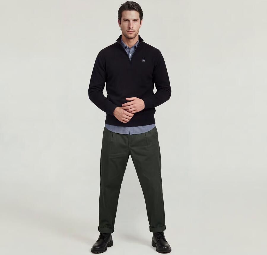 G-Star RAW The Ignaz- Correct Pleated Chino Relaxed Grijs Heren - Foto 3