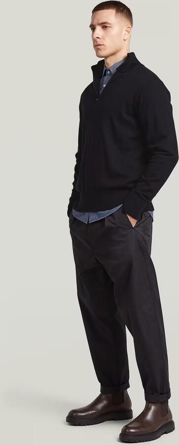 G-Star RAW The Ignaz- Correct Pleated Chino Relaxed Zwart Heren - Foto 6